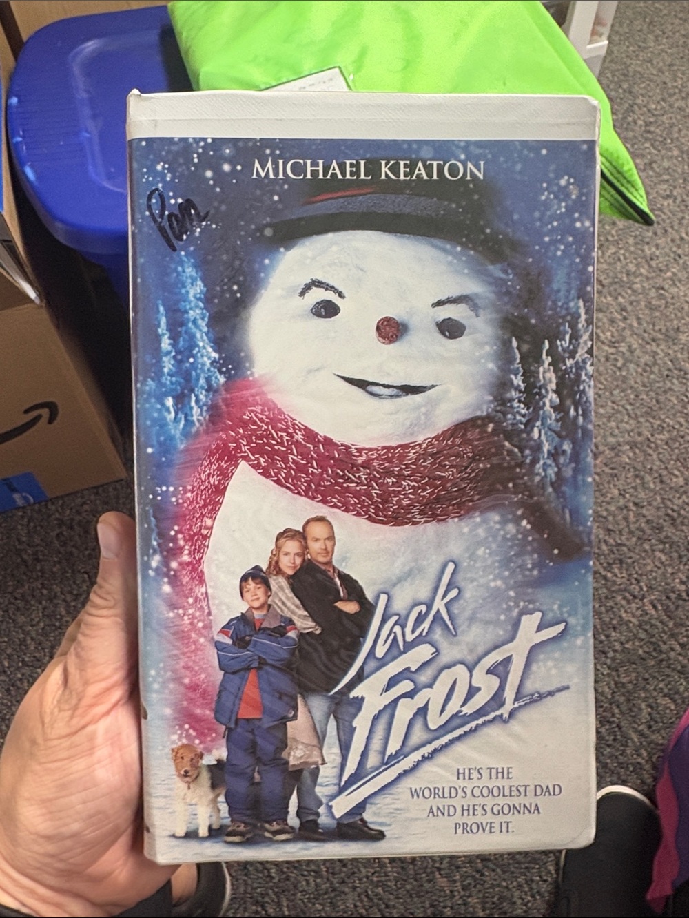 Jack Frost Kids Movie VHS - Blue & White Cover